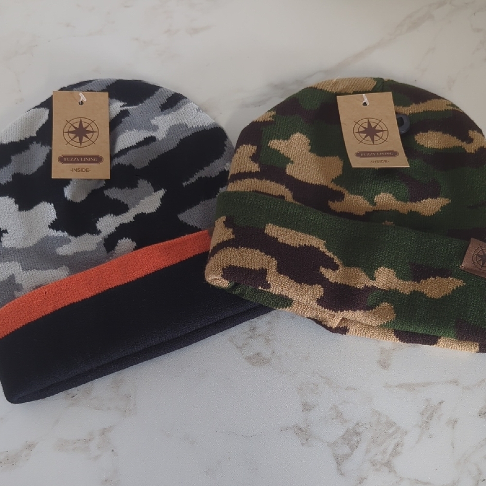Camo Beanie Set